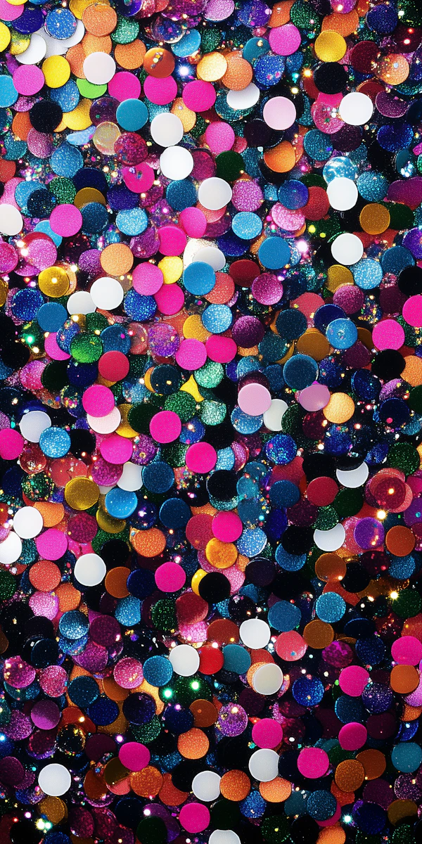 Colorful Confetti Close-Up
