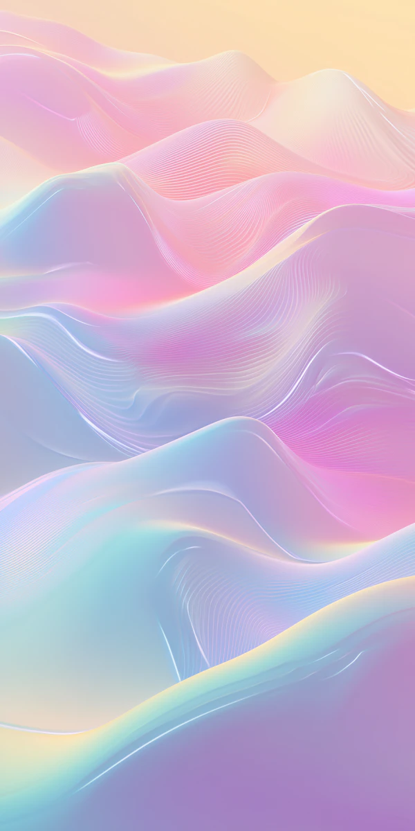 Surreal Pastel Waves