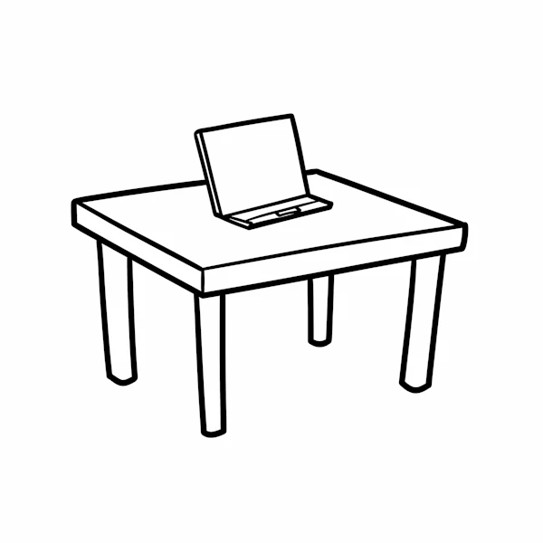 Minimalist Table Scene