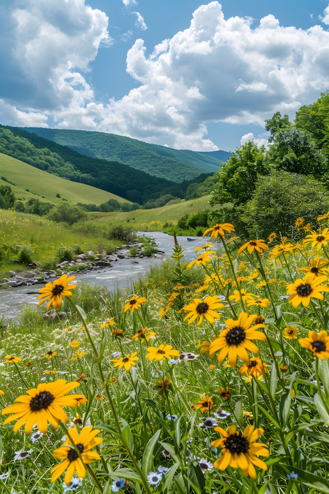 Summer Countryside Landscape