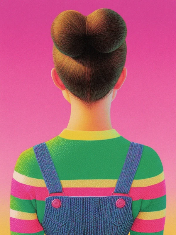 Heart-Shaped Bun Art