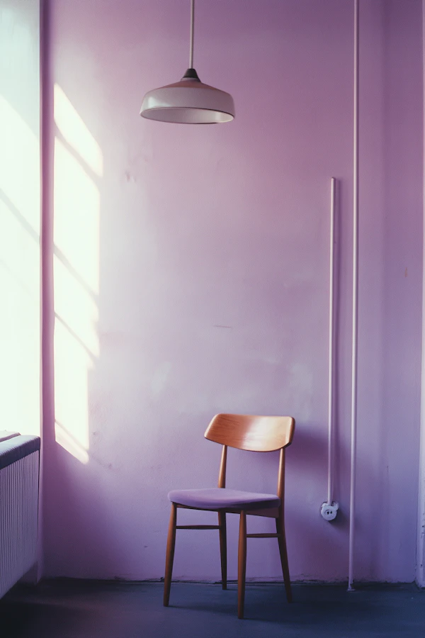 Minimalist Lavender Room