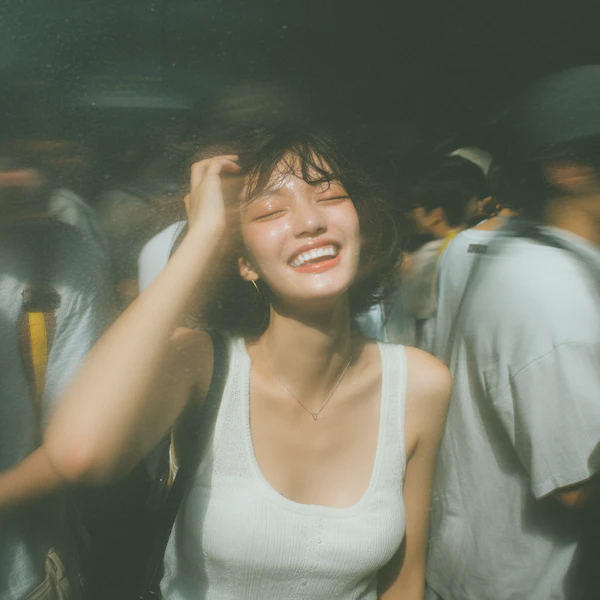 Joyful Woman Smiling