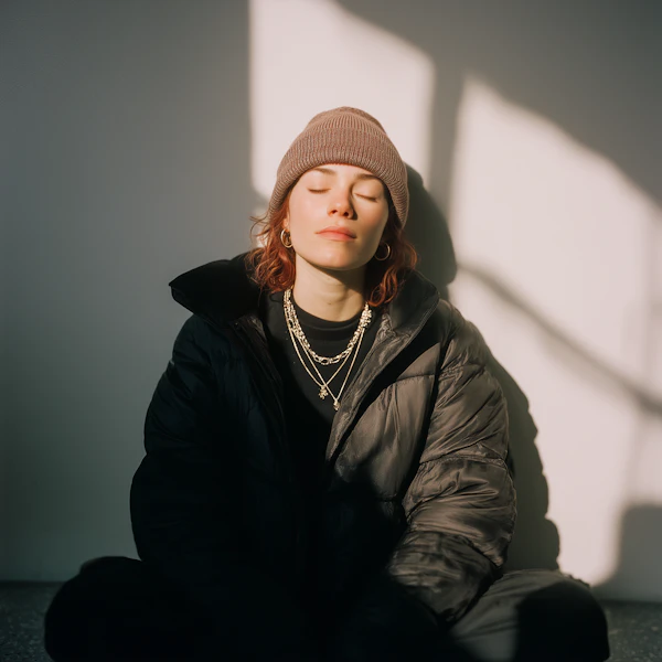 Sunlit Relaxation Portrait