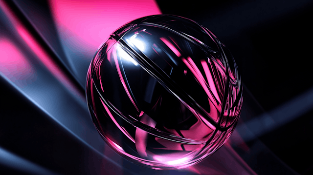 Abstract Glass Sphere