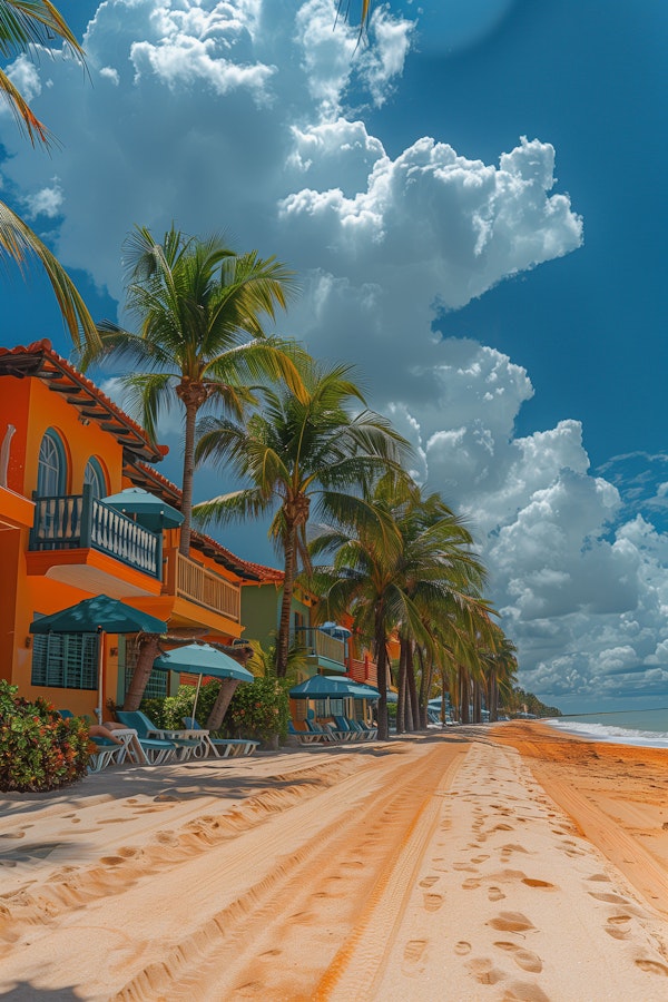 Colorful Beachfront Buildings