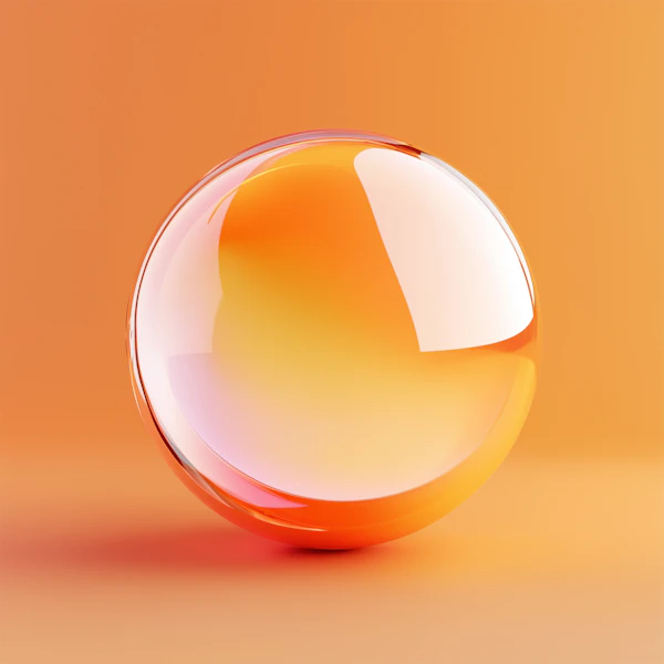 Glowing Orange Sphere