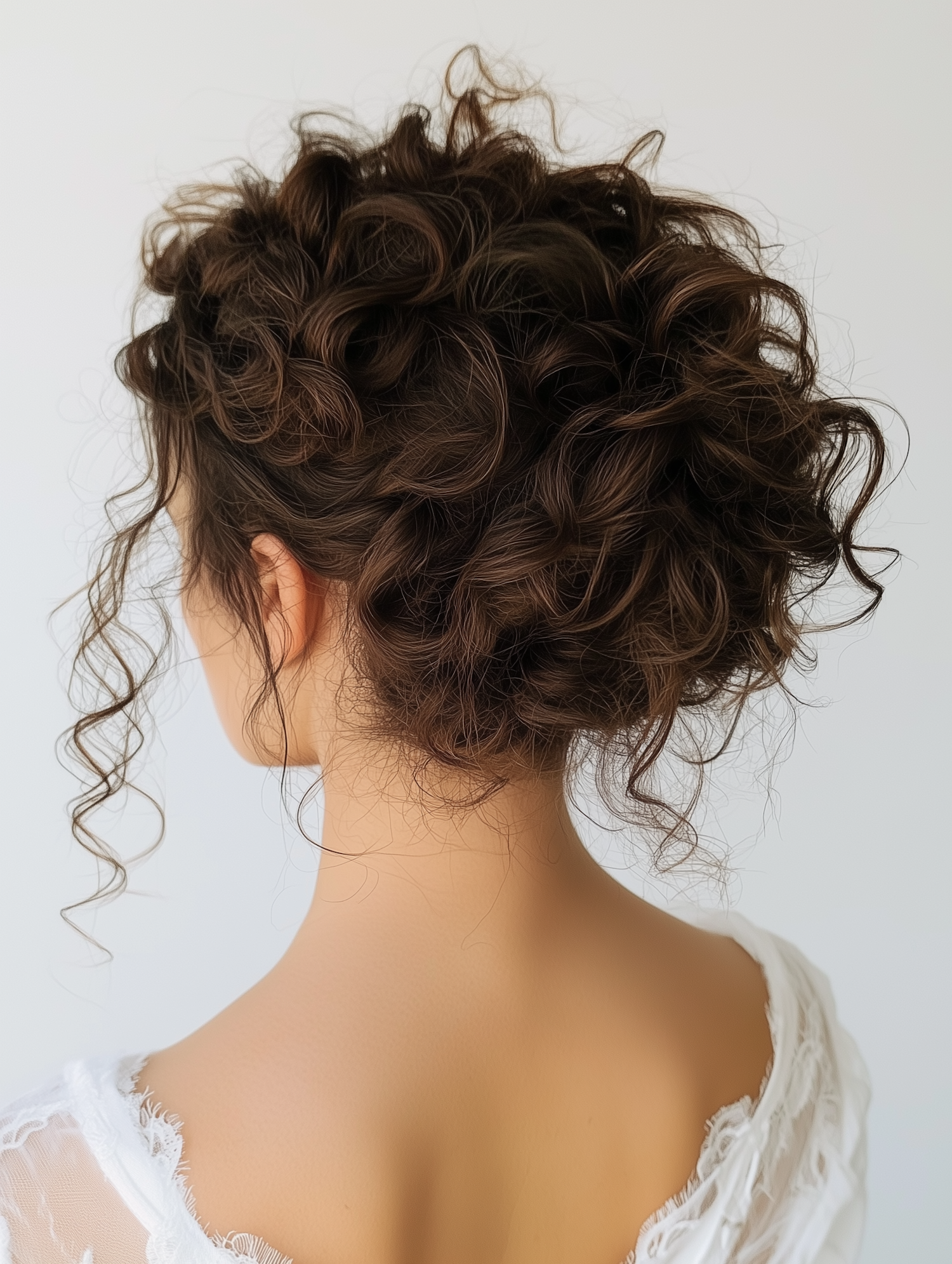 Elegant Curly Hair Portrait