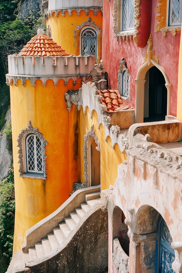 Vibrant Ornate Architectural Structure