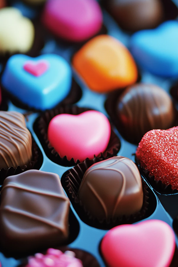 Colorful Chocolate Assortment