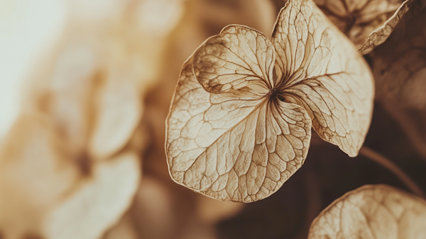 Dried Flower Petal Close-Up