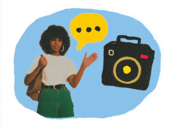Person with Camera Icon