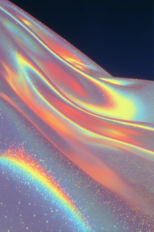 Iridescent Fabric Close-Up