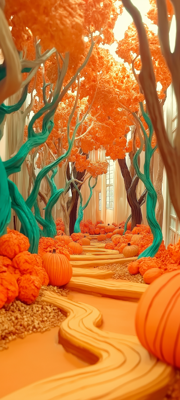 Whimsical Autumn Forest