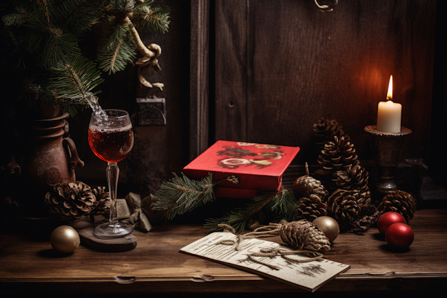 Holiday Toast and Vintage Ambiance