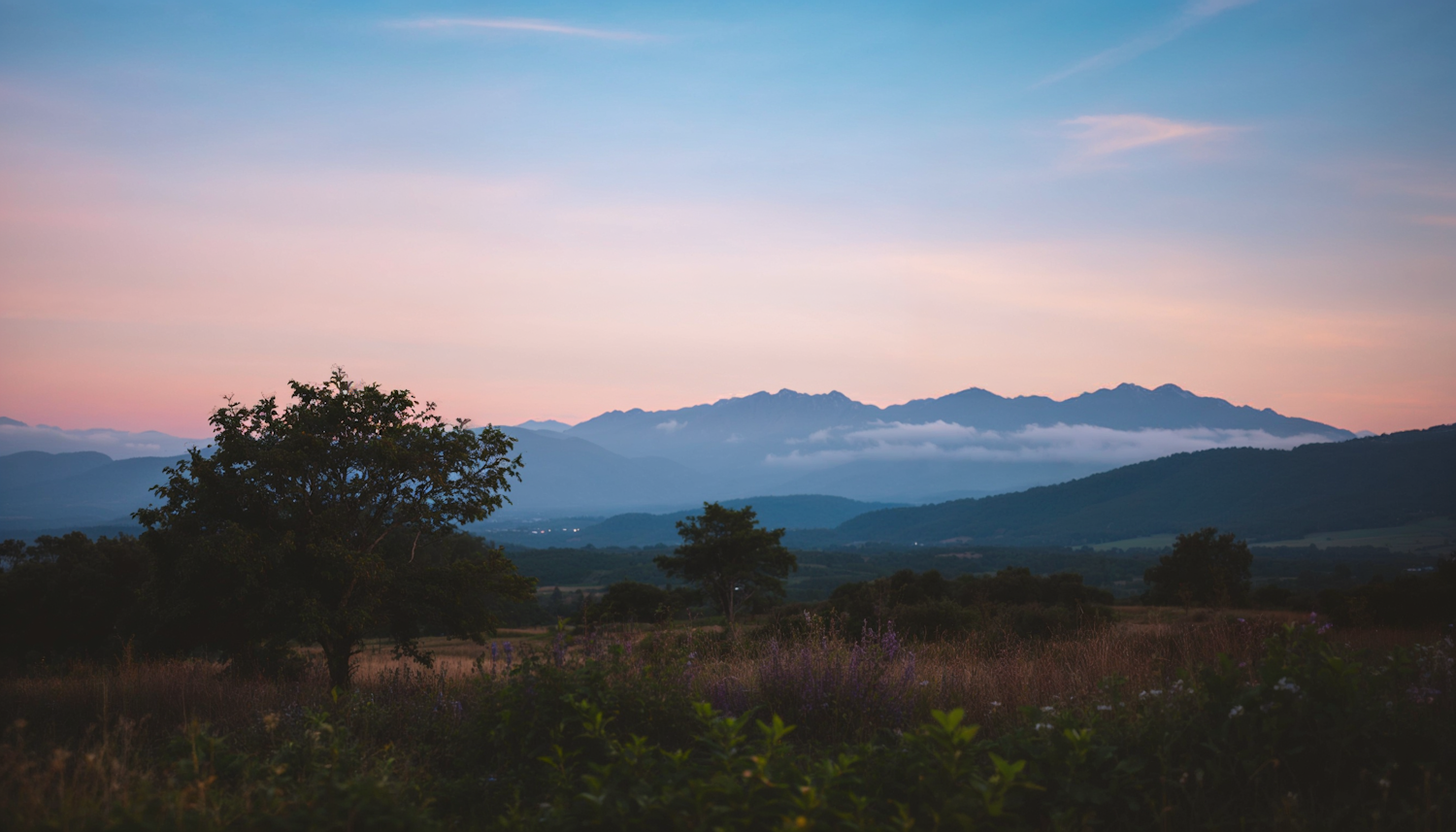 Serene Landscape at Dusk