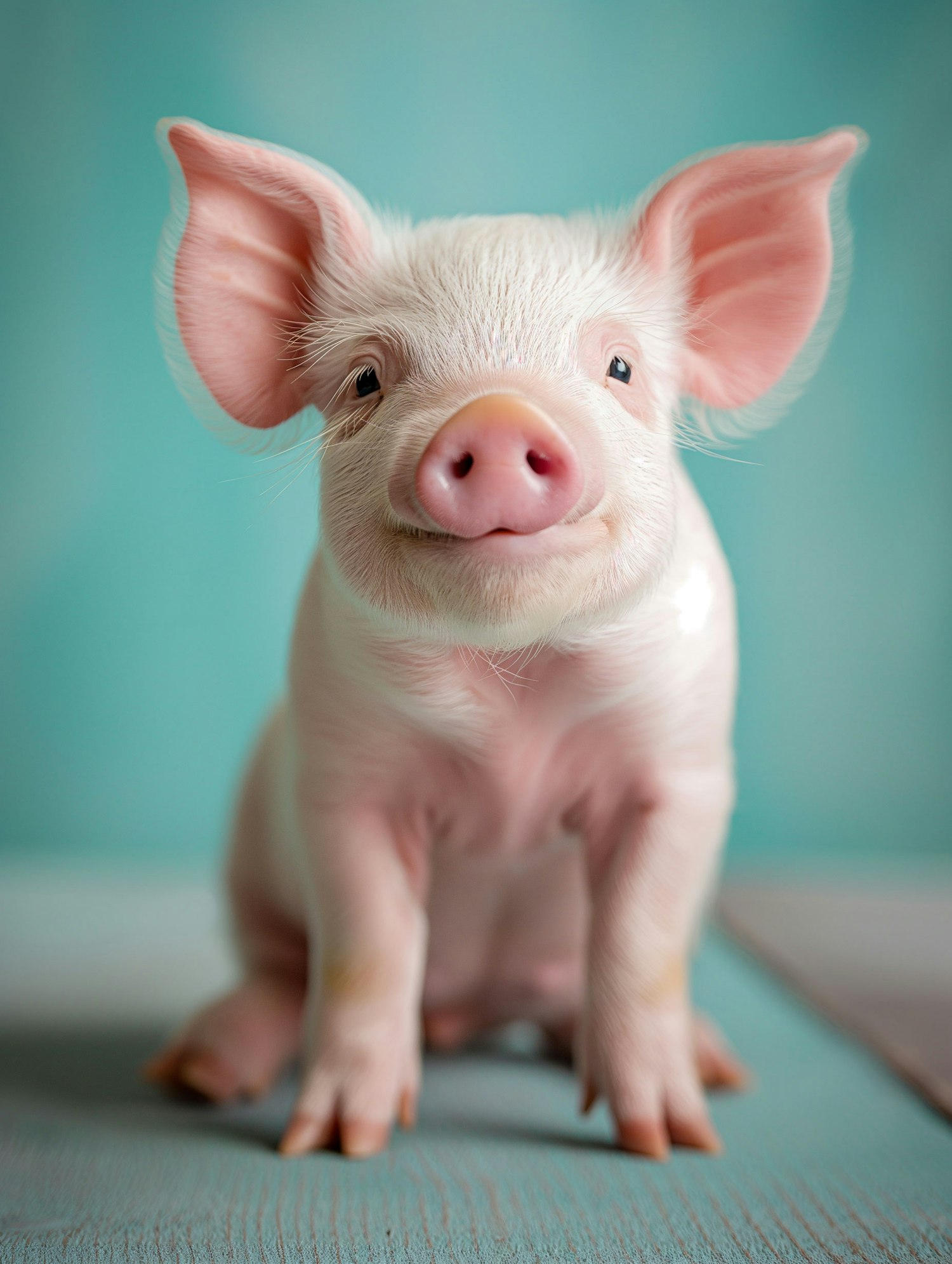 Adorable Baby Pig Portrait