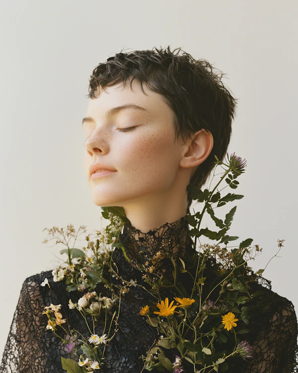Ethereal Floral Portrait