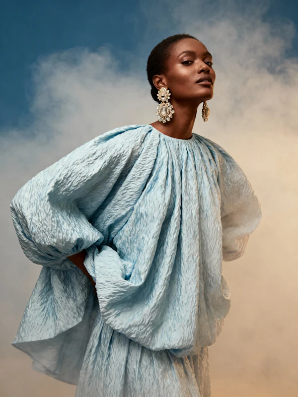Elegant Blue Attire