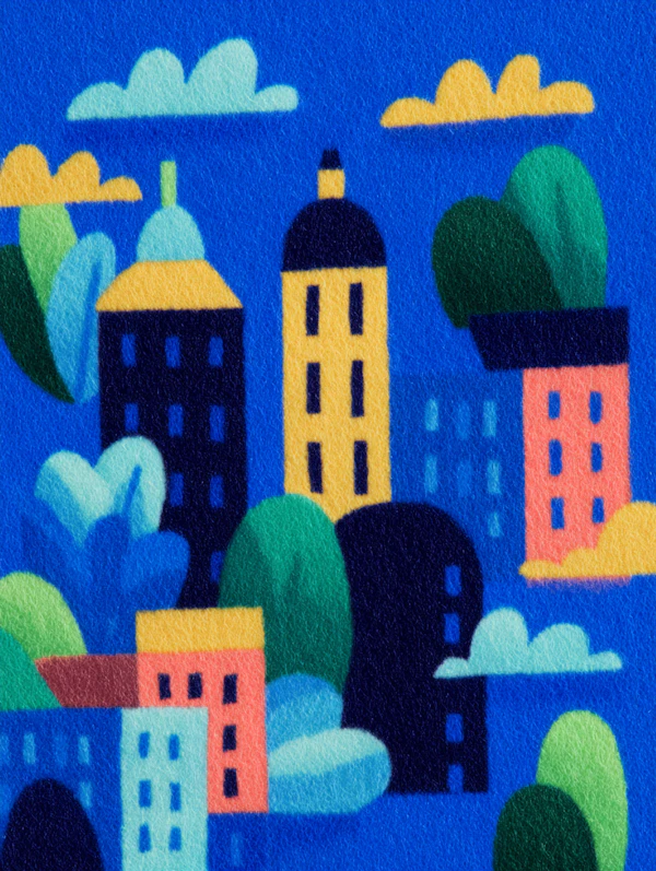 Colorful Cityscape Art