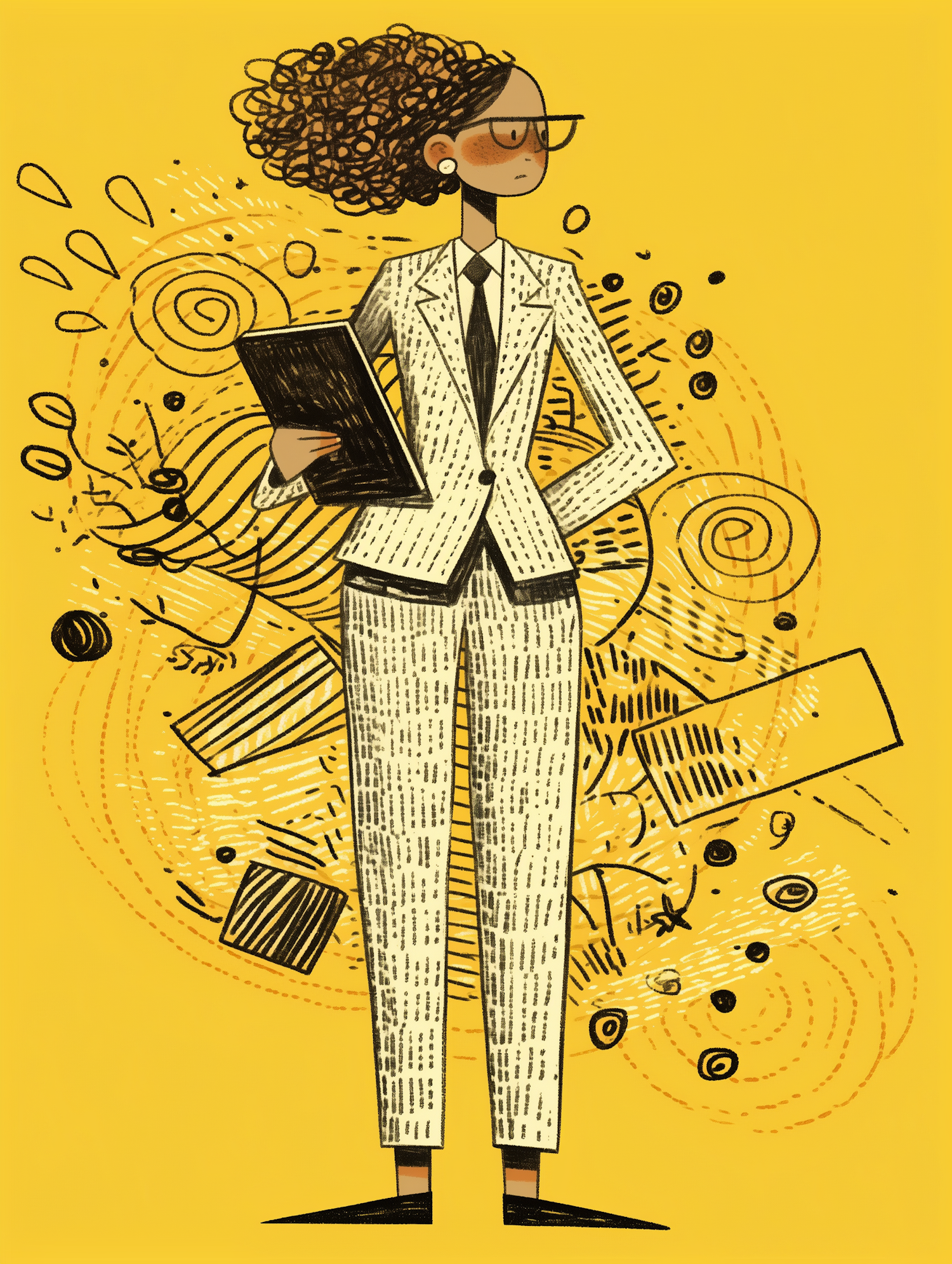 Confident Professional Woman Illustration