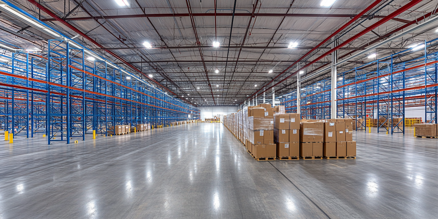 Expansive Warehouse Interior