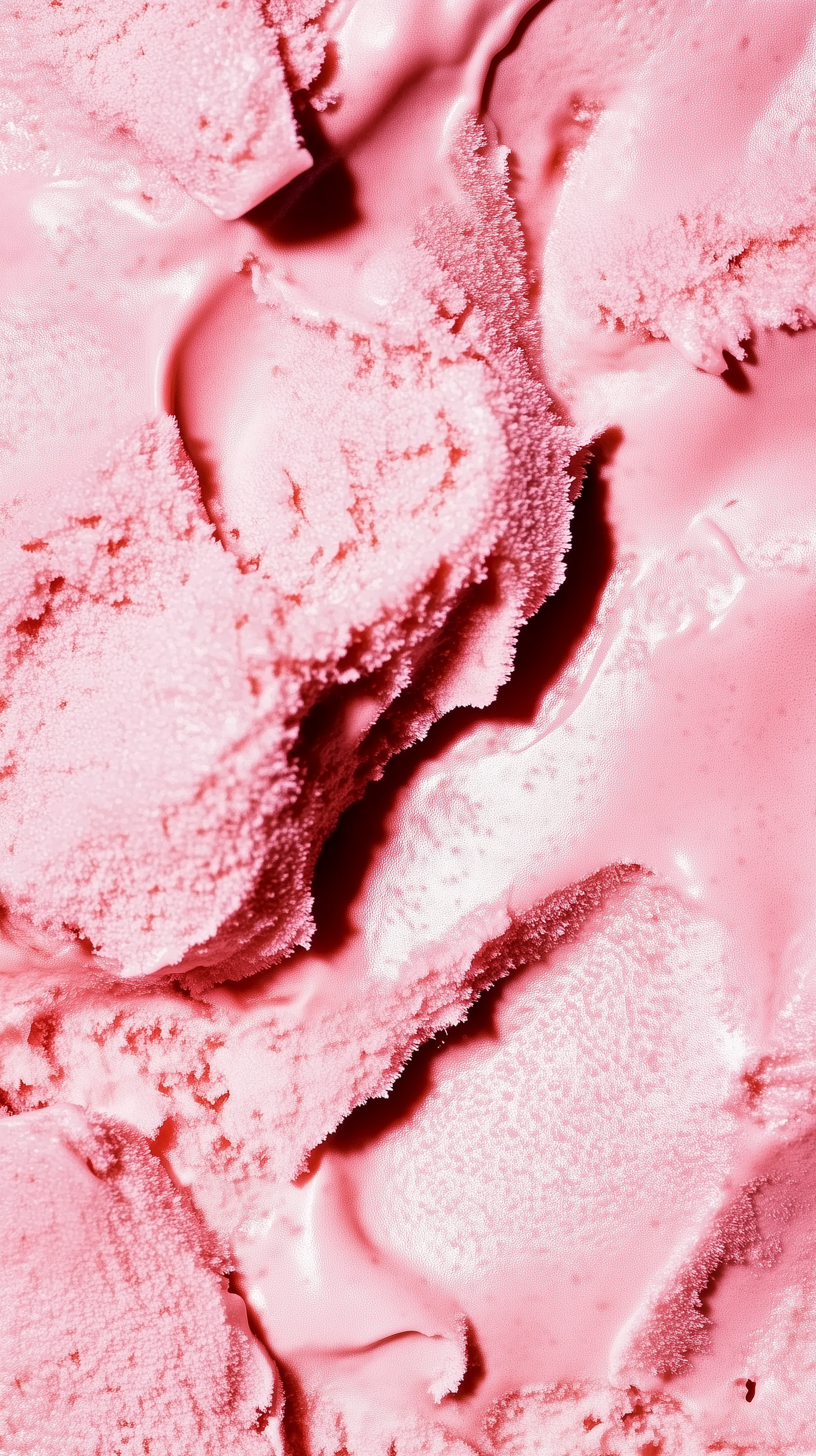 Pink Ice Cream Close-Up