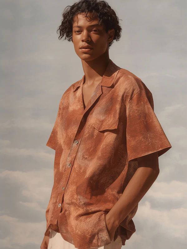 Young Man in Earthy Tones