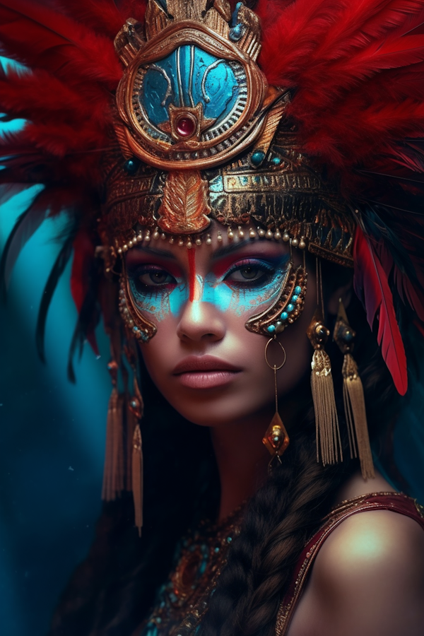 Tribal-Inspired Regal Woman