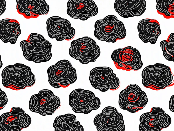 Abstract Rose Pattern