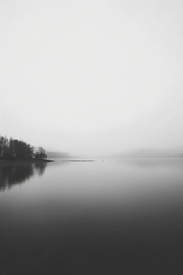 Foggy Lake Serenity