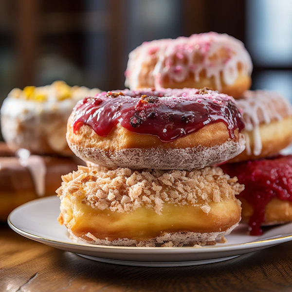 Tempting Trio of Gourmet Doughnuts