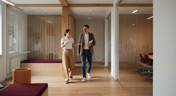 Modern Office Hallway