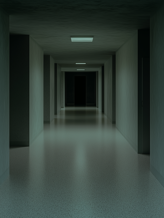 Dimly Lit Corridor