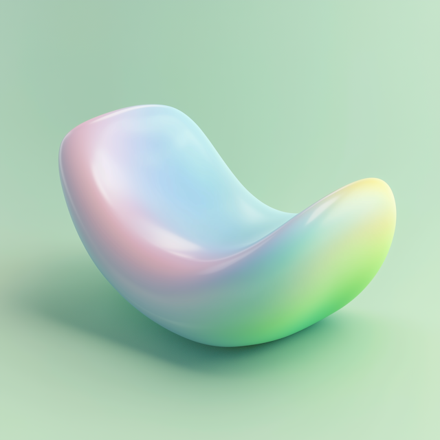 Abstract Iridescent Chair