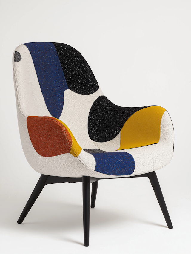 Modern Multicolored Armchair