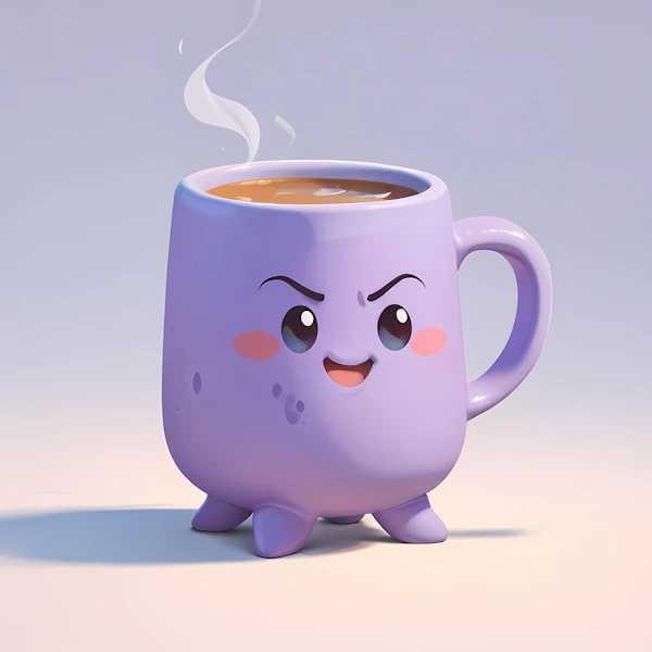 Whimsical Purple Mug