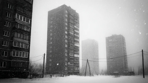 Snowy Urban Landscape