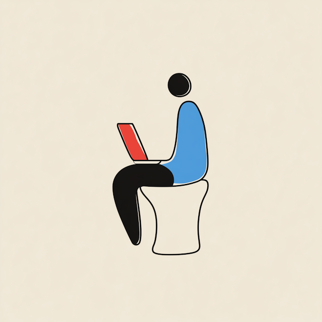 Minimalist Illustration of Multitasking