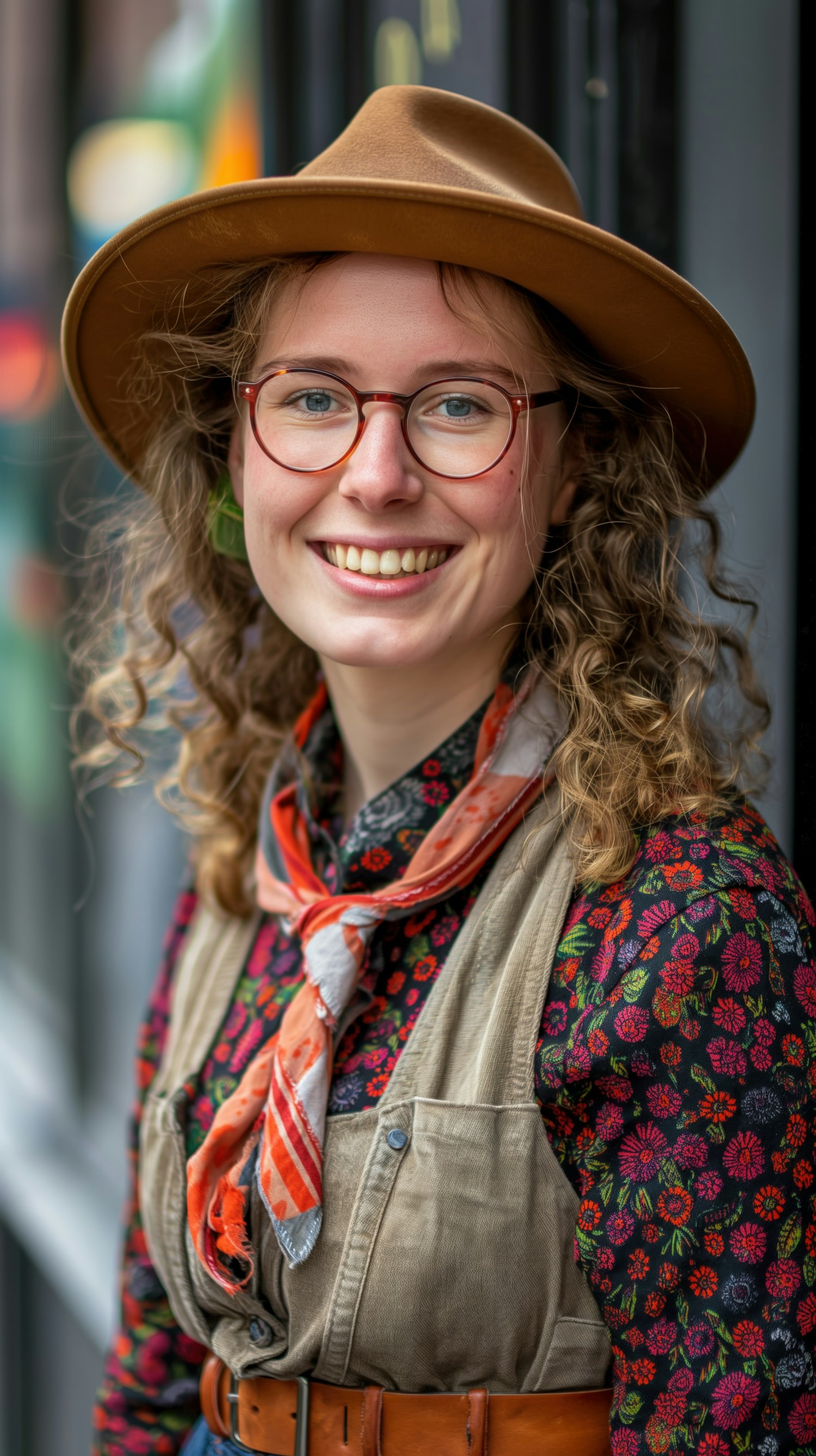 Stylish Woman in Urban Setting