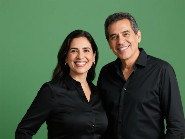 Smiling Couple Portrait