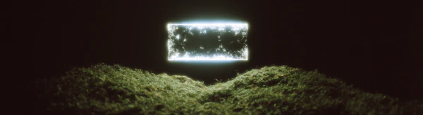 Glowing Rectangle Scene
