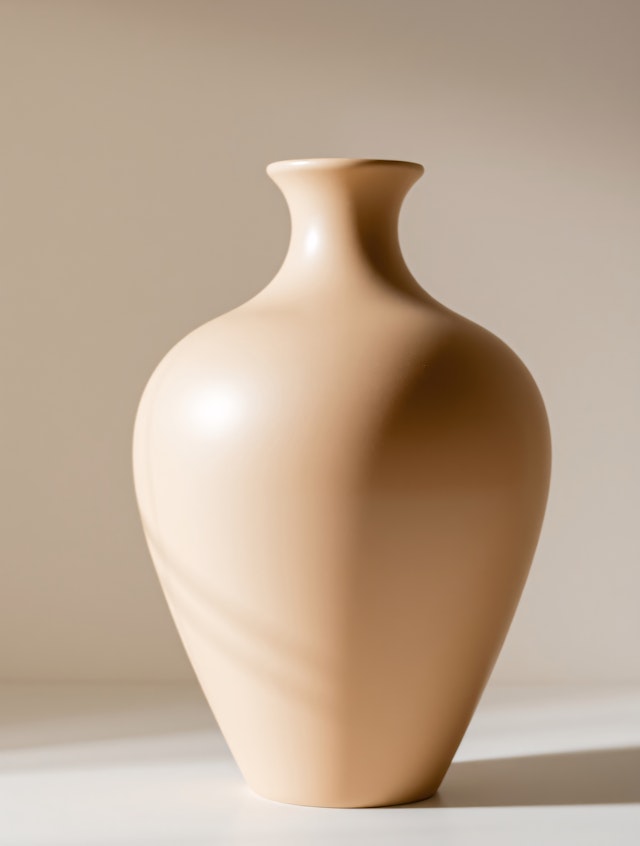 Elegant Beige Vase