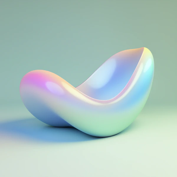 Futuristic Iridescent Chair