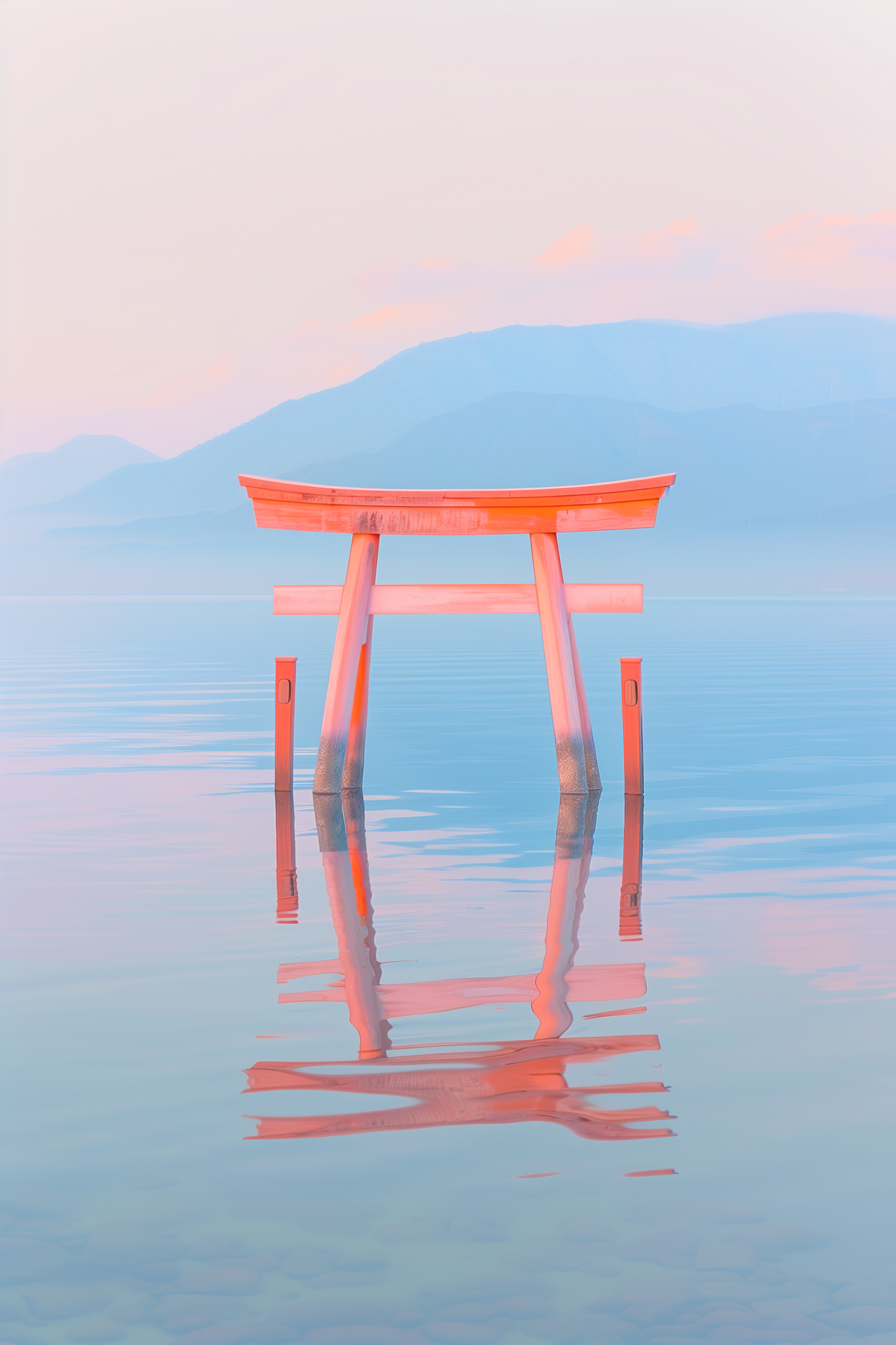 Serene Japanese Torii Gate