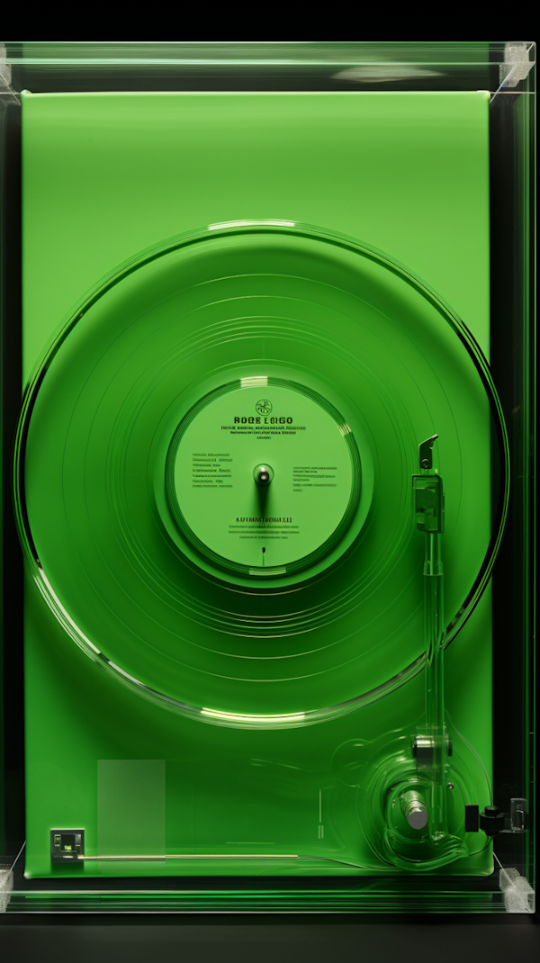 Emerald Vue Modern Art Turntable