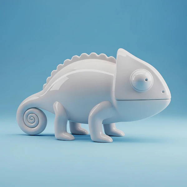 Stylized Chameleon Art