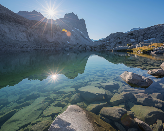 Serene Mountain Lake Reflection