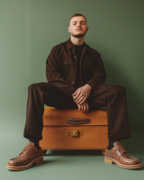 Confident Man with Suitcase