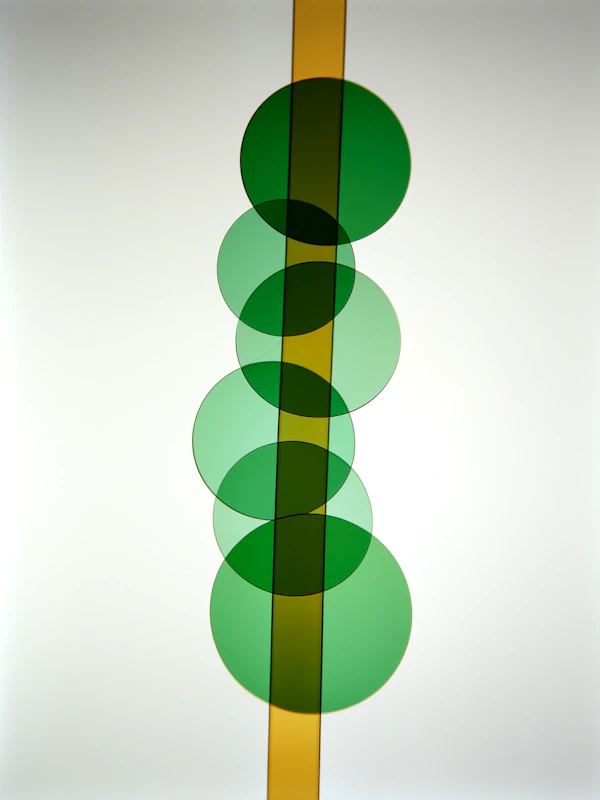 Abstract Green Circles